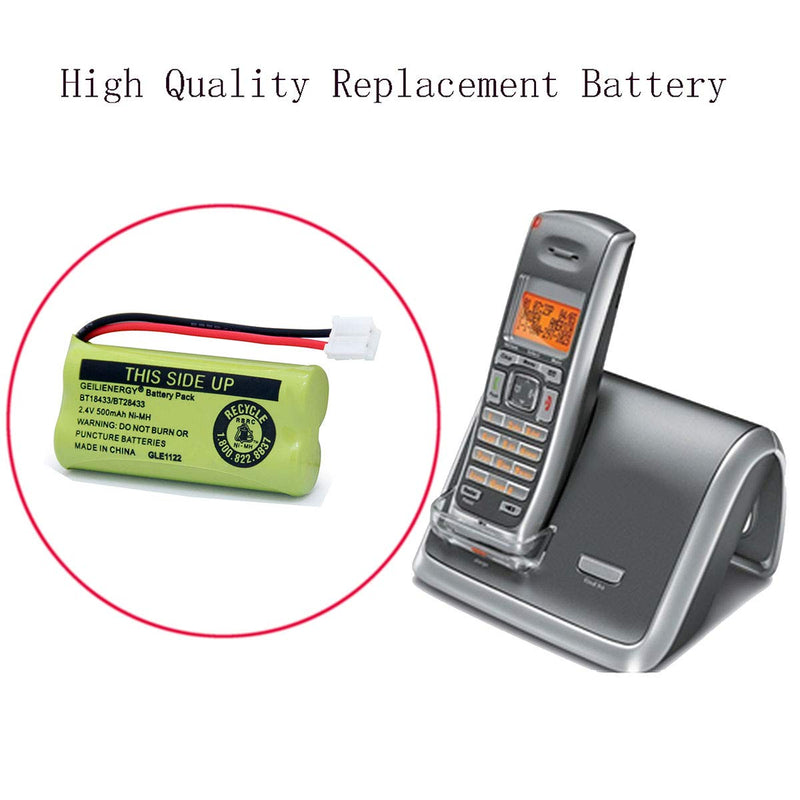 [Australia - AusPower] - GEILIENERGY BT18433 BT28433 BT184342 BT284342 BT1011 BT-1011 Replacement Battery Compatible with Cordless Phone CS6209 CS6219 CS6229 DS6151 89-1330-01-00 CPH-515D (Pack of 4) 4 Pack BT18433 