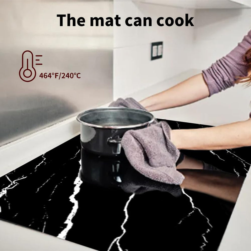 [Australia - AusPower] - Induction Cooktop Protector, 20.5x30.7 In Electric Stove Burner Covers, Induction Cooktop Mat for Electric Stove Top, Antiscratch and Antistrike Cooktop Protector Mat 