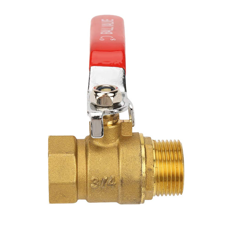 [Australia - AusPower] - Akozon 3/4"BSP Brass Ball Valve Shut Off Switch DN20 Male and Female Thread Dual Direction Pipe Fitting for Water 