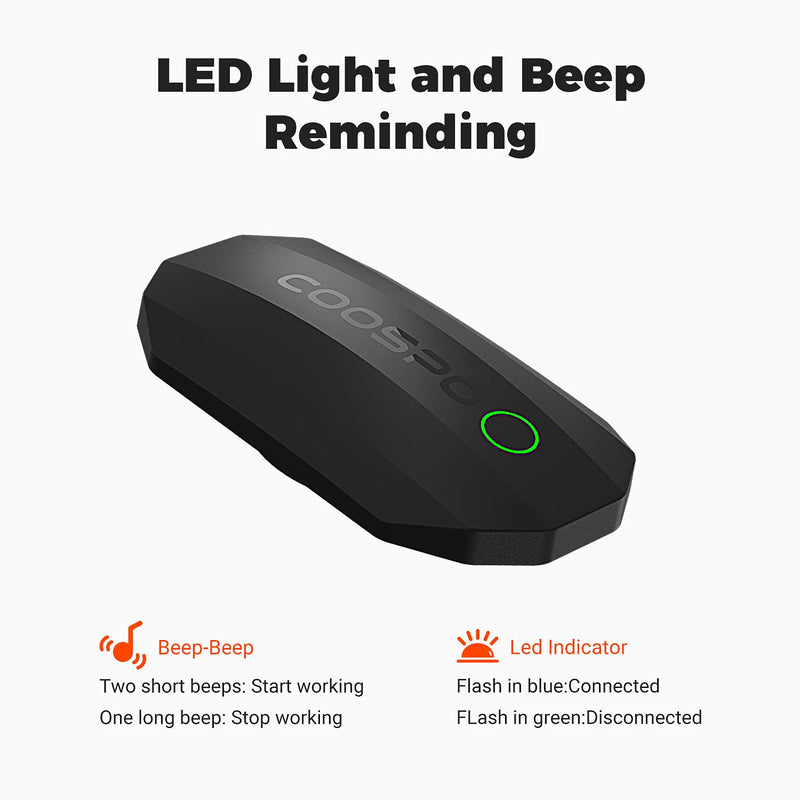 [Australia - AusPower] - COOSPO Bluetooth Heart Rate Monitor,BLE ANT+ Heart Rate Chest Strap Monitor,Dual HRM Heart Rate Sensor Compatible with Peloton,Zwift,DDP Yoga,Strava,Polar,Wahoo,Garmin Watches,GPS Bike Computers Blue 