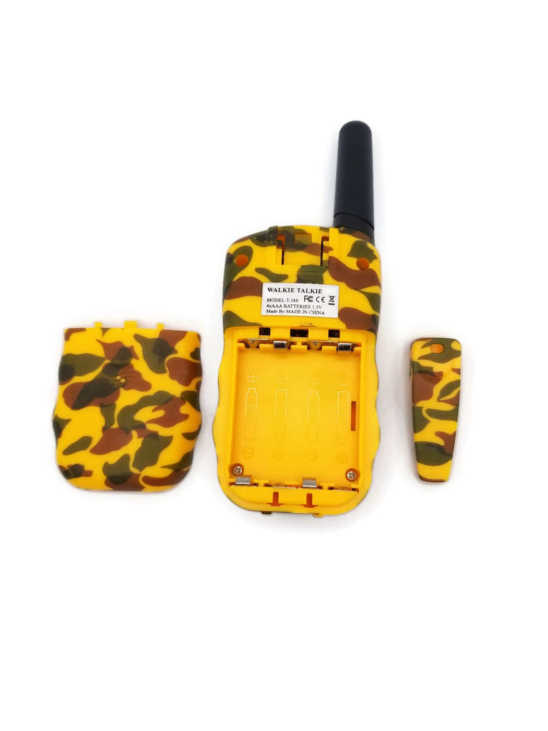 [Australia - AusPower] - FunTymz Walkie Talkie for Kids 22 Channels 2 Way Radios with Backlit LCD, Flashlight, 3 Mile Long Range Good for Indoor and Outside Adventures, Camping, Hiking, 3 Camo Pack (Melo) Melo 