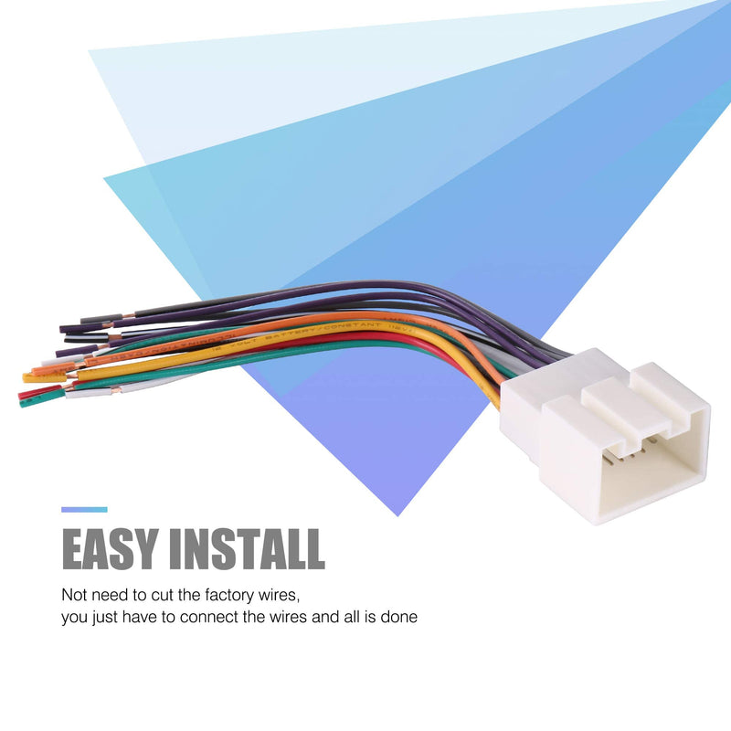 [Australia - AusPower] - RDBS Car Radio Wire Harness to Install an Aftermarket Stereo Receiver Fit for 1998-2009 Ford Vehicles 
