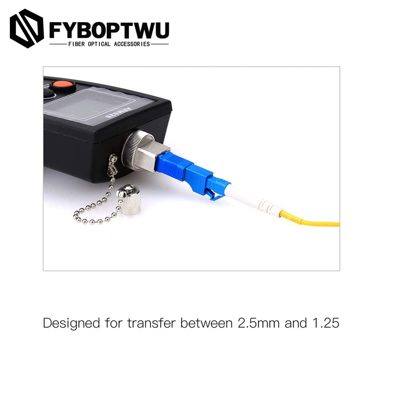 [Australia - AusPower] - FYBOPTWU - 10pcs SC Male to LC Female UPC Adapter Visual Fault Locator Fiber Adapter Hybrid Optical Fiber Convertor Adapter for Fiber Optic UPC Coupler Adapter 10 