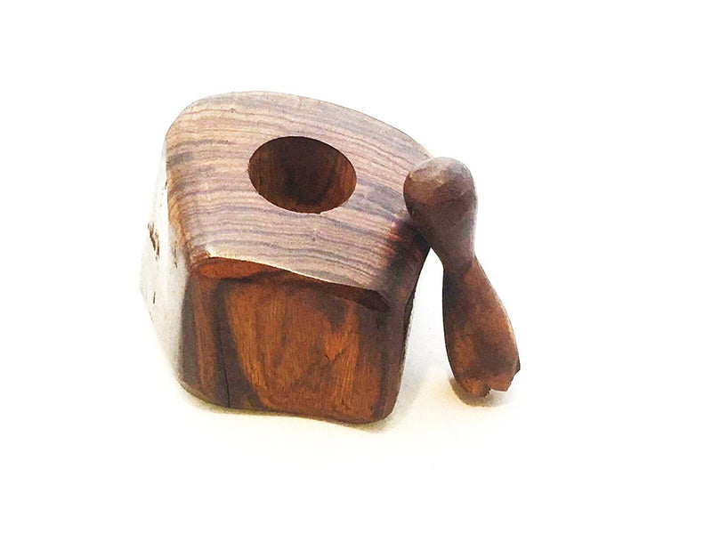 [Australia - AusPower] - Wood Pepper Grinder – Kitchen Ironwood Wooden Mill, Size: Length - 4 inches, Width - 3.5 inches, Height - 4.5 inches. 