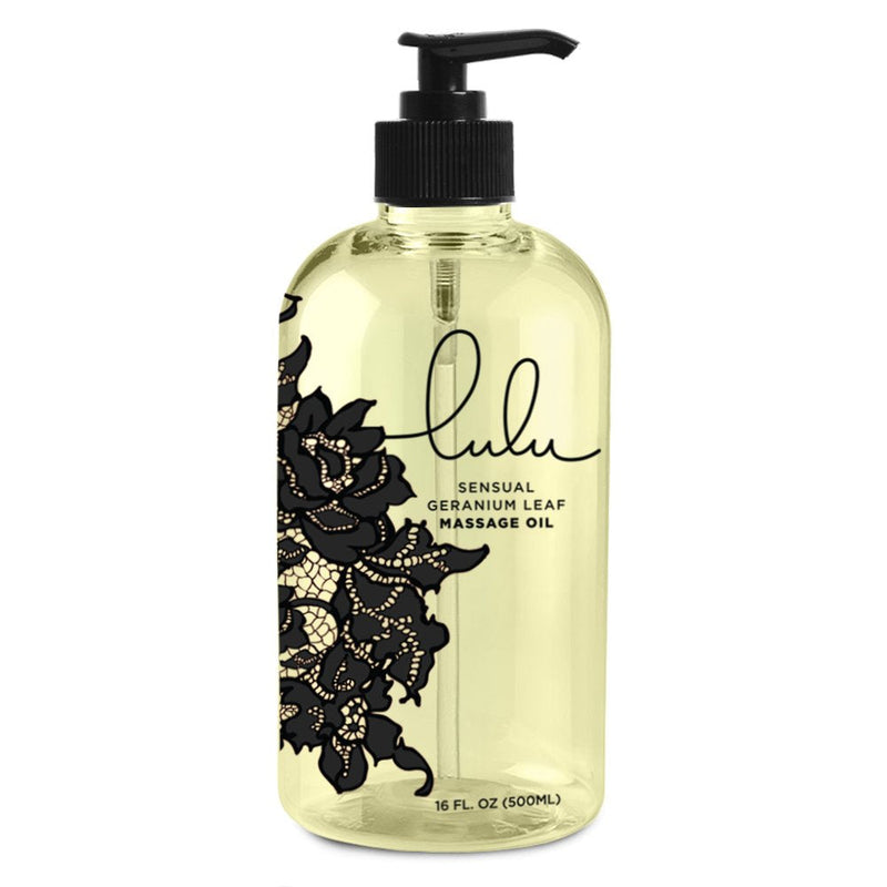 [Australia - AusPower] - Lulu Massage Oil 16 Ounces for Luxurious Relaxing Body Massages. Scented with Premium Natural Aromatherapy Essential and Sweet Almond Oils Lotion. USA Made. 