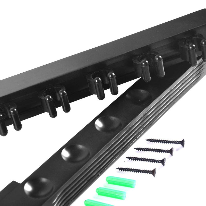 [Australia - AusPower] - MoyanSuper Pool Cue Rack Wall Mounted Rack Billiard/Pool Cue Wall Rack Cue Rest Cue Stick Holder (Black / 6 Cues) Black / 6 Cues 