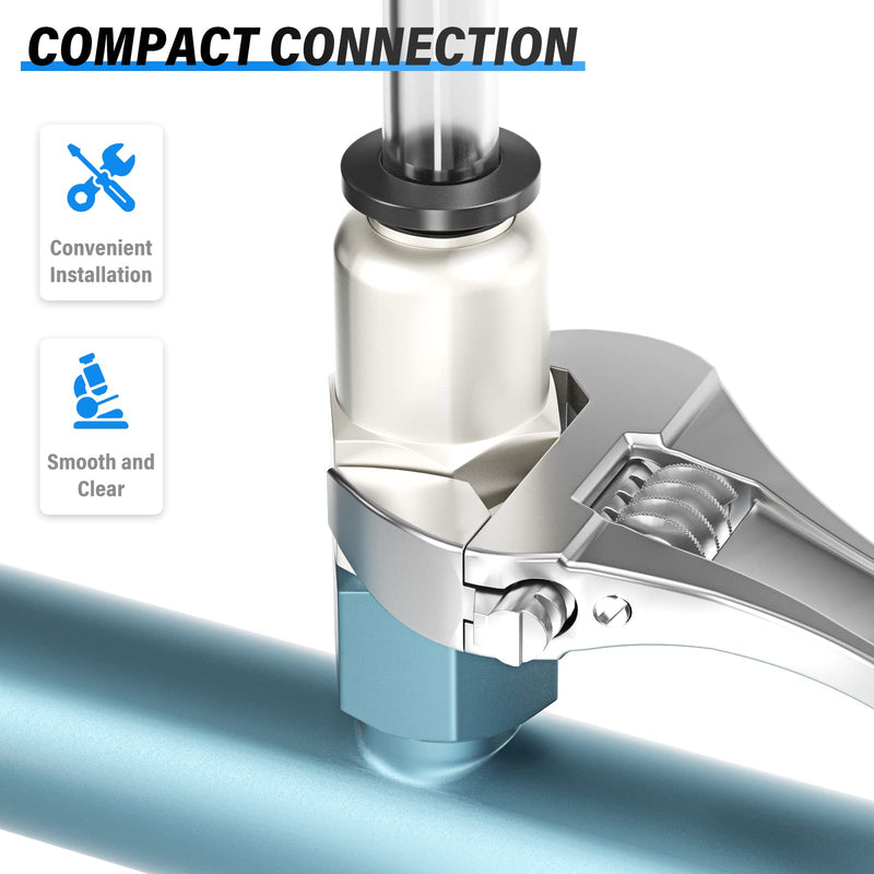 [Australia - AusPower] - TAILONZ PNEUMATIC Female Straight 1/4 Inch Tube OD x 1/8 Inch NPT Thread Push to Connect Fittings PCF-1/4-N1(Pack of 10) 1/4"OD-1/8"NPT 