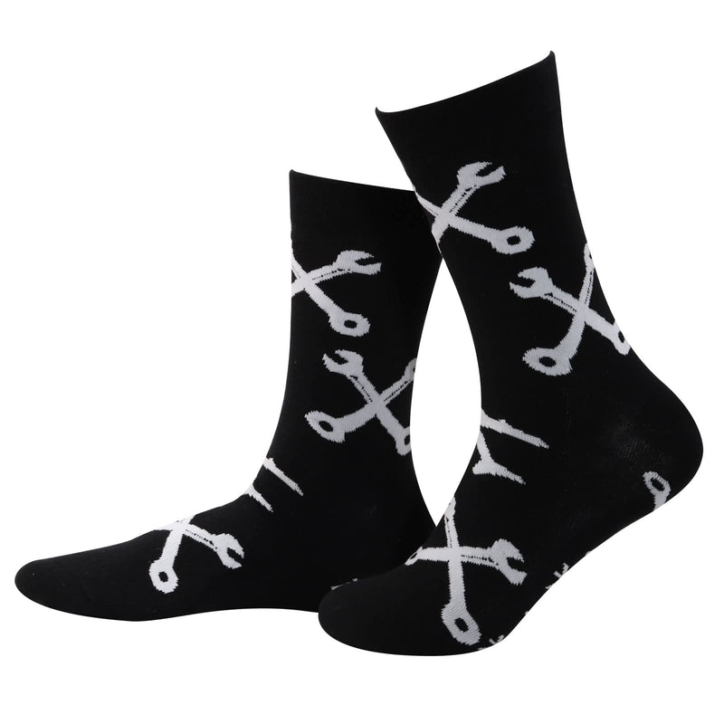 [Australia - AusPower] - PXTIDY 2 Pairs Airplane Mechanic Socks Aircraft Engineer Gifts I'm A Mechanic I Fix Planes Socks Aviation Gifts 1 