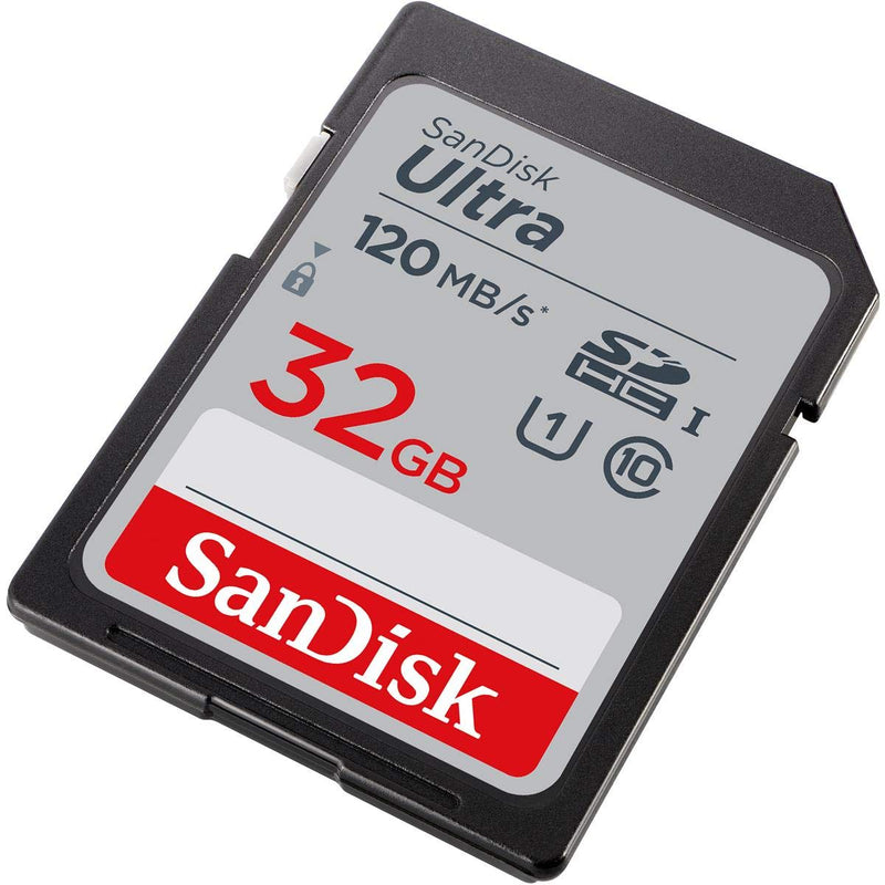 [Australia - AusPower] - SanDisk 32GB Ultra UHS-I Class 10 U1 SDHC Memory Card, 120MB/s Read, 10MB/s Write 