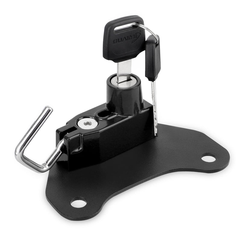 [Australia - AusPower] - Motorcycle Helmet Lock Anti-Theft Helmet Security Lock with Keys for Indian Scout/Sixty 2015-2018-Black Standard Lock Black 