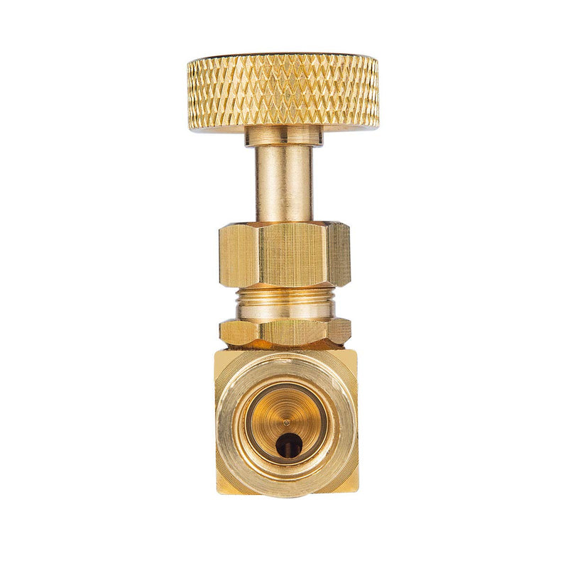 [Australia - AusPower] - Breezliy 2 Pieces Heavy Duty Brass Instrument Replacement Control Needle Valve 1/4" Npt Female X 1/4" Npt Female Connection 2 PCS 1/4 " Female * 1/4"Female needle valve 