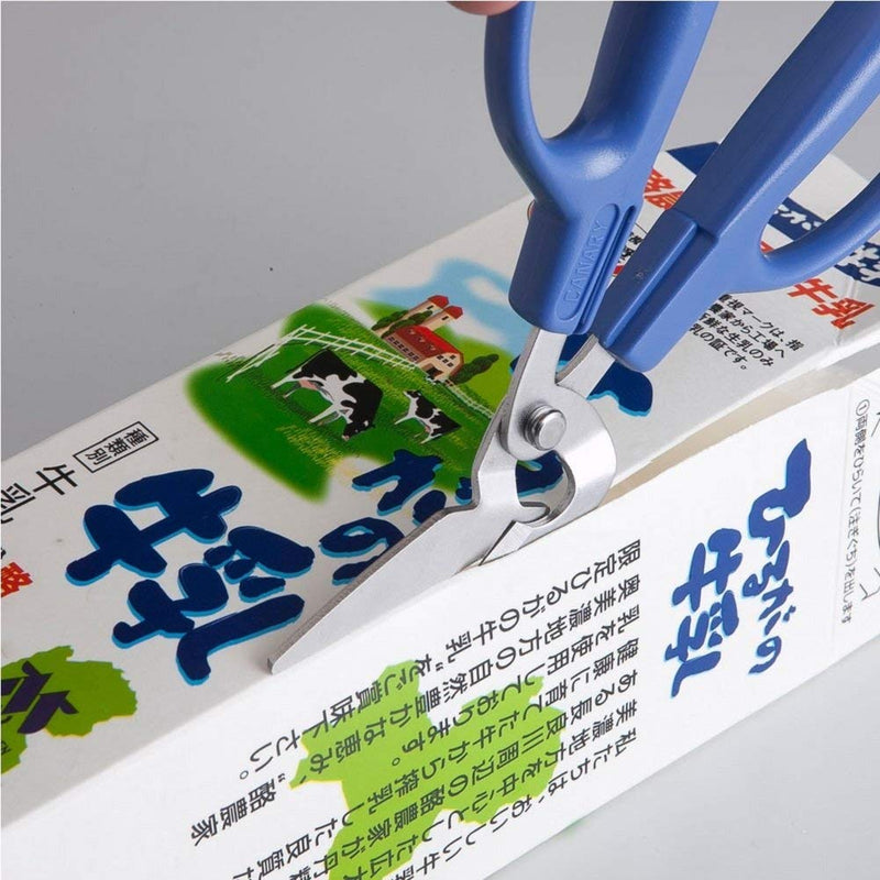 [Australia - AusPower] - CANARY Milk Carton and Paper Packing Scissors for Craft and Recycle Blue 