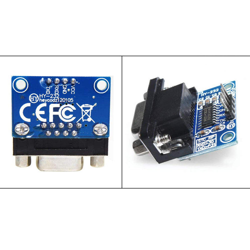 [Australia - AusPower] - Ximimark 5Pcs MAX3232 Root Module Connector Chip RS232 to TTL Female Serial Port to TTL Converter Module for Equipment Upgrades Like DVD 