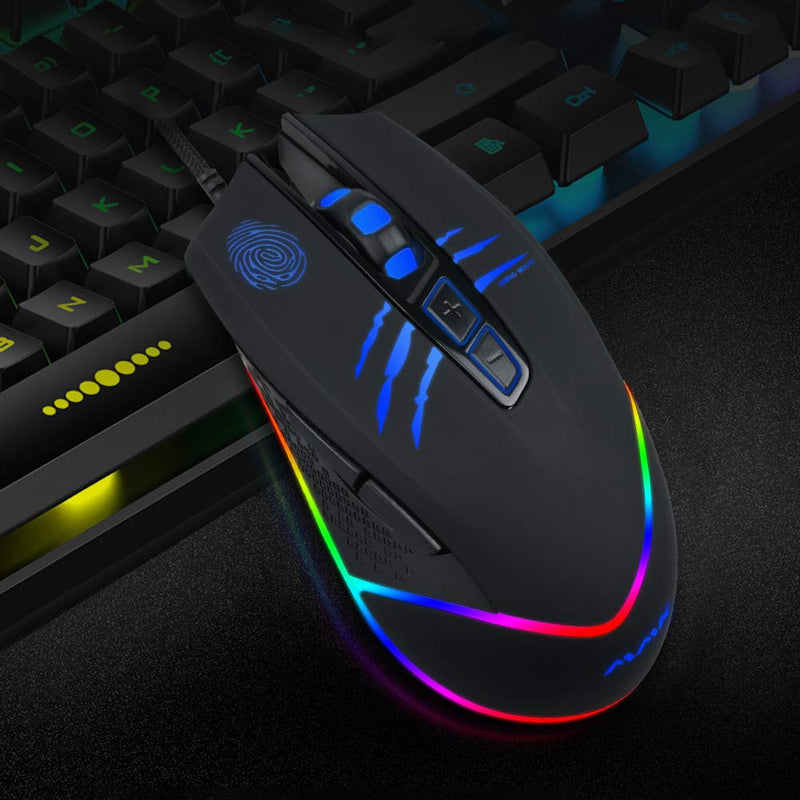 [Australia - AusPower] - Wired Gaming Mouse ,7 Buttons,4 Adjustable DPI Wired Mouse for Computer 
