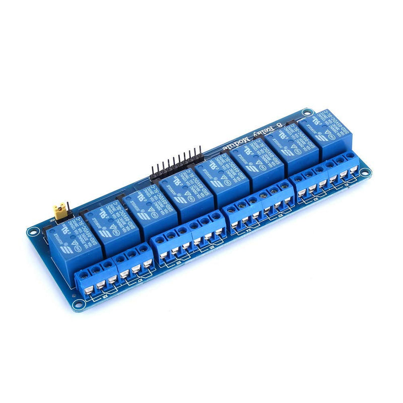 [Australia - AusPower] - Yizhet 8 Channel DC 5V DC 230V Relay Shield Module Control Board with Optocoupler for Raspberry Pi DSP AR PIC ARM TTL Logic (5V 8 Channels) 