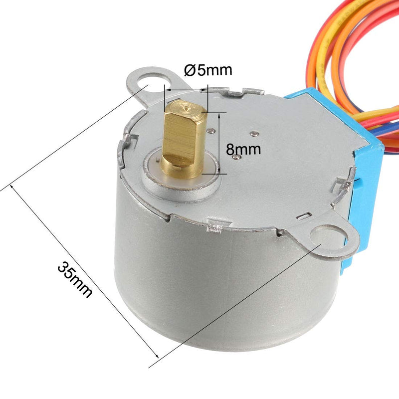 [Australia - AusPower] - uxcell DC 5V Micro Stepper Motor 28BYJ-48 With 5V ULN2003 Drive Test Module Board 5 Line 4 Phase 