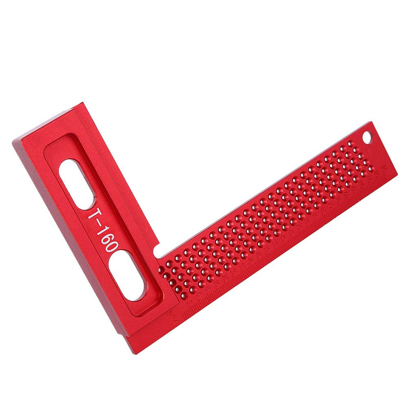 [Australia - AusPower] - Marking Ruler, Aluminum Alloy Woodworking Ruler, WearResistant RustProof Right-angle Woodworking Measuring Tool, Carpenter Tool Woodworking Accessory 