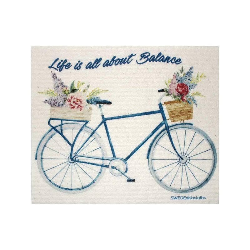 [Australia - AusPower] - SWEDEdishcloths Bike Sayings Set of 3 Cloths (One of Each Design) | ECO Friendly Reusable Absorbent Cleaning Cloth 