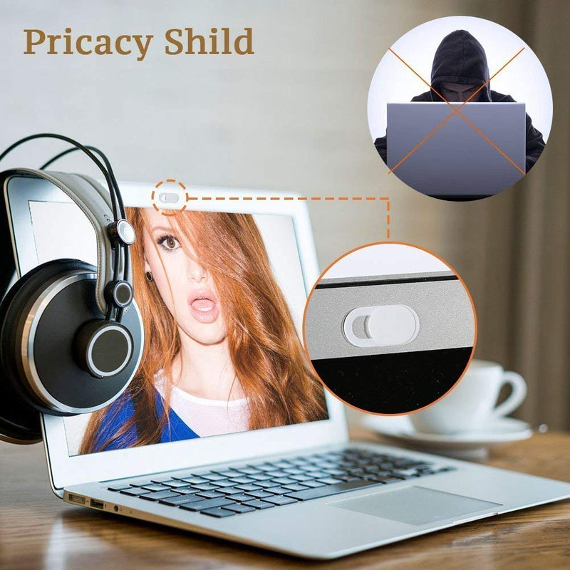 [Australia - AusPower] - Webcam Cover Slider, Laptop Camera Cover Nkomax 0.027in Ultra-Thin fits Echo Spot Smartphones Tablets Macbooks Computers Desktops with Strong Adhensive, Protecting Privacy and Securtiy (6 Pack) 