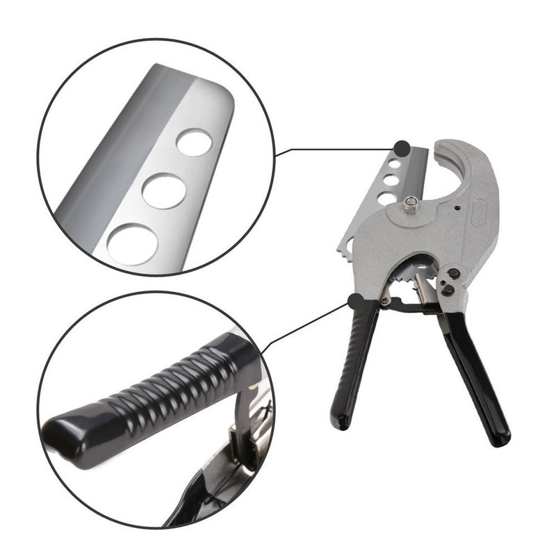 [Australia - AusPower] - PVC Cutter, Cuts up to 2-1/2" Pipe Capacity Ratcheting Cutter, One-Hand Tubing Cutte (PVC Cutter) PVC Cutter 