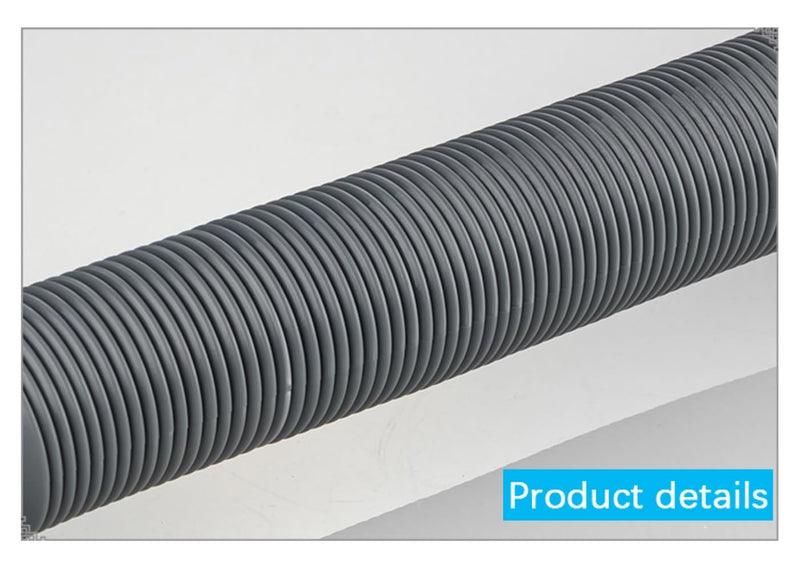 [Australia - AusPower] - Plastic Bathroom Sink Drain Pipe, Flexible Sink Drain Pipe, Kitchen Sink Drain Pipe, Gray, Retractable, 13-35 inches 