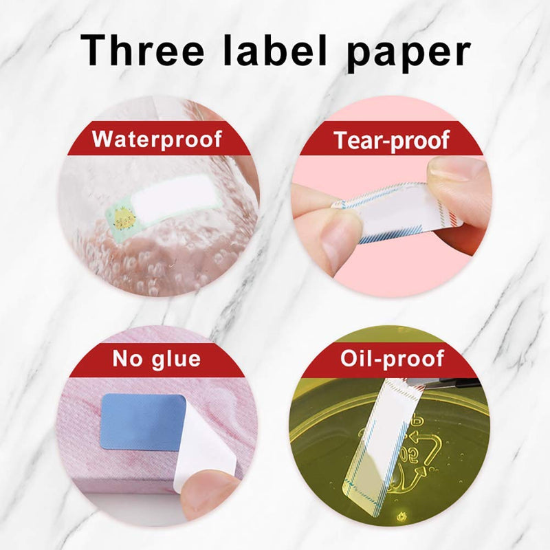 [Australia - AusPower] - NIIMBOT D11 Thermal Sticker Paper, Self-adhesive Label Sticker for Mini Label Printer(15×30mm 6 Rolls, White) 