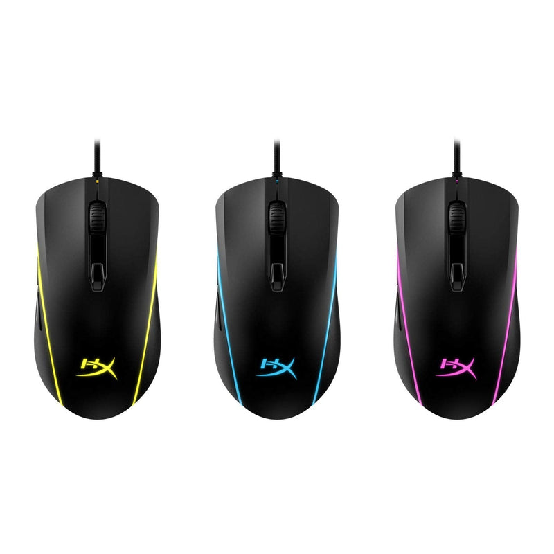 [Australia - AusPower] - HyperX Pulsefire Surge - RGB Wired Optical Gaming Mouse, Pixart 3389 Sensor up to 16000 DPI, Ergonomic, 6 Programmable Buttons, Compatible with Windows 10/8.1/8/7 - Black 