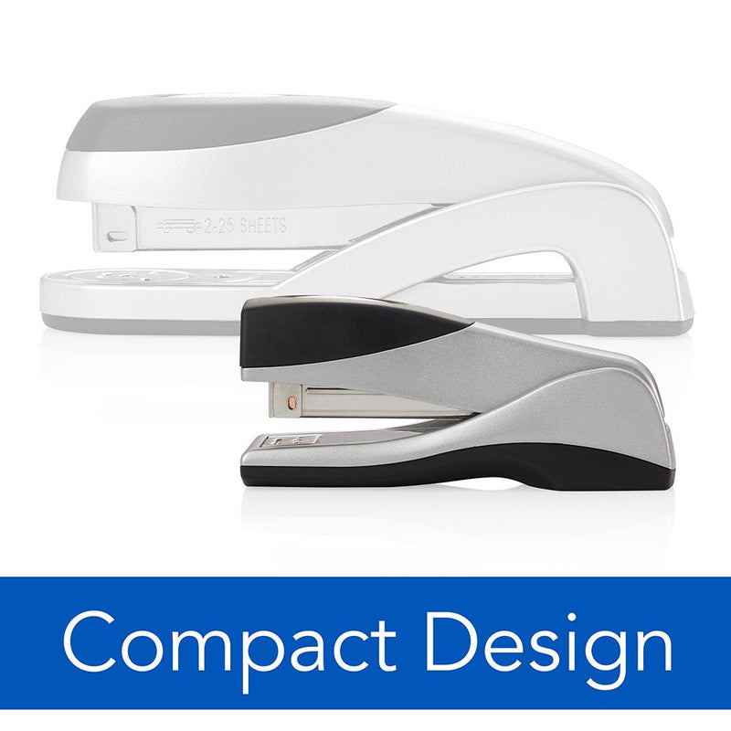 [Australia - AusPower] - Swingline Stapler, Optima Grip Compact Desktop Stapler, 25 Sheet Capacity, Jam Free, Silver (87816) (S7087816B) 01 Silver 