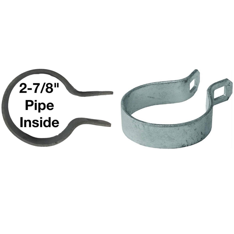[Australia - AusPower] - 2-7/8" Brace Band for Chain Link Fence (3 Pack) 