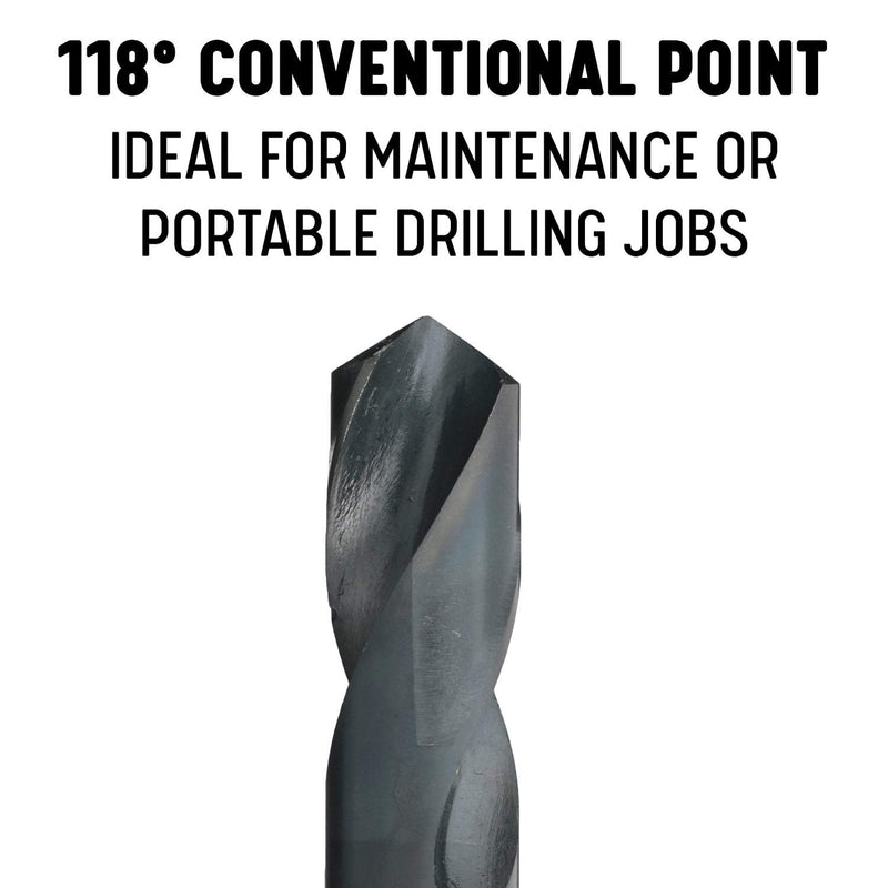 [Australia - AusPower] - Drill America - DWDRSD3/4 3/4" Reduced Shank High Speed Steel Drill Bit with 1/2" Shank, DWDRSD Series 3/4" 