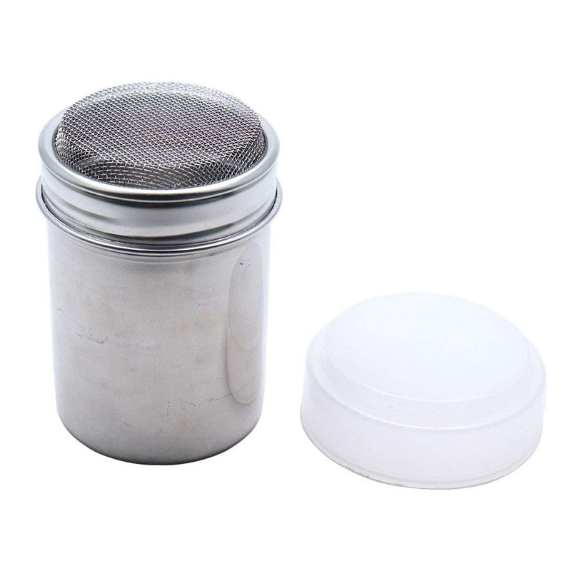 [Australia - AusPower] - Sscon 2-Pieces Stainless Steel Powder Sugar Shaker with Lid Fine Mesh Chocolate Icing Sugar Cocoa Flour Coffee Sifter (2.36 x 3.34 inch) 2.36 x 3.34 inch 