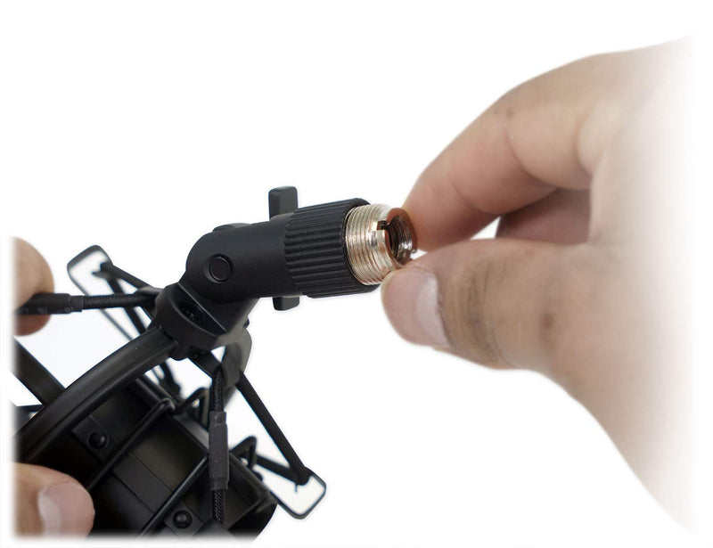 [Australia - AusPower] - Rockville Metal Shock Mount for Studio Mic Recording Microphone (R Black) 