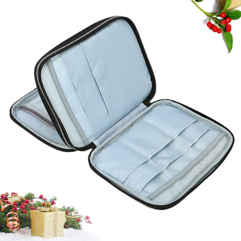 [Australia - AusPower] - Healifty Circular Knitting Needles Organizer Case Crochet Hooks and Knitting Accessories Zipper Bag Easy to Carry for DIY Crafts without Accessory 