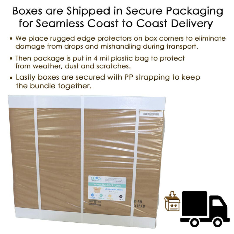 [Australia - AusPower] - IDL Packaging Small Corrugated Shipping Boxes 9"L x 6"W x 2"H (Pack of 5) – Excellent Choice of Sturdy Packing Boxes for USPS, UPS, FedEx Shipping – Easy-to-Recycle Cardboard Boxes for Packaging Pack of 5 