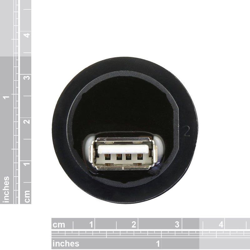 [Australia - AusPower] - USB A Type IP68 Rated Weatherproof Connector - Panel Mount 