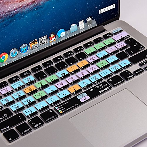 [Australia - AusPower] - XSKN Mac OS X Shortcut Silicone US and EU Common Version Keyboard Skin Cover for 2015 and Before 2015 Released MacBook Air Pro 13 15 17 Inch A1278 A1286 A1297 A1342 A1369 A1398 A1425 A1466 A1502 A1314 