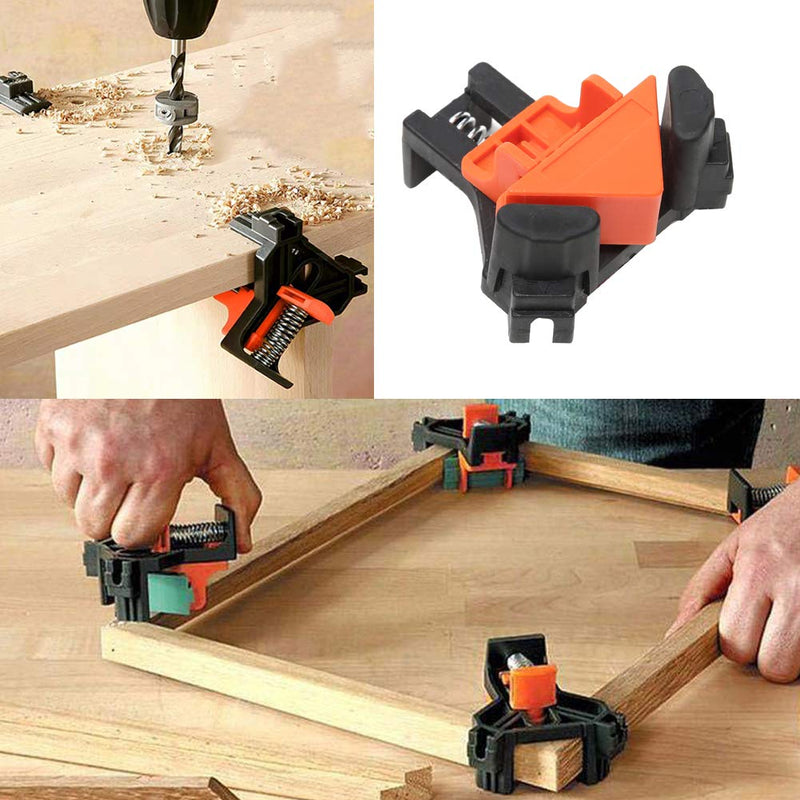 [Australia - AusPower] - Woodworking 90 Degree Angle Corner Clamps, 8pcs ABS Adjustable Swing Corner Clip Fixer Carpenter Right Angle Fixing Clamps Bar Clamps for Drilling, Making Cabinets, Photo Framing, Crafting Projects 