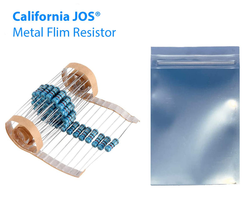 [Australia - AusPower] - California JOS 100 PCS 1K Ohm1/4w (0.25 Watt) ±1% Tolerance Metal Film Fixed Resistors, Over 189 Multiple Values of Resistance Resistor Optional(1K ohm, 1K R, 1K ?) [CJ25-000] 1K ? Resistor Kit 