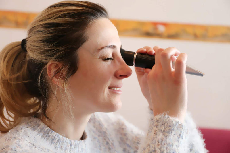 [Australia - AusPower] - TRZ Refractometer Honey 10-32% Water Honey 58-90% Brix Sugar Baume for Beekeeping, Honey, Condensed Milk, Sugar Syrup, Fruit jam, Hamh Optics&Tools 