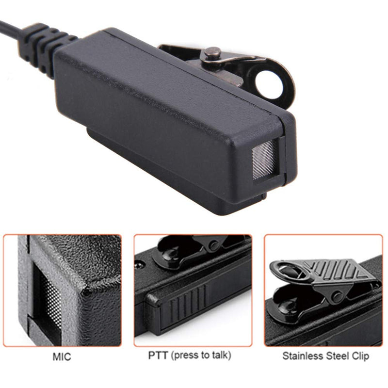 [Australia - AusPower] - XPR 7550 Earpiece for Motorola XPR 6350 6550 XPR 7350 Two Way Radio Walkie Talkie Headset with Acoustic Tube and PTT Mic-LeiMaxTe 