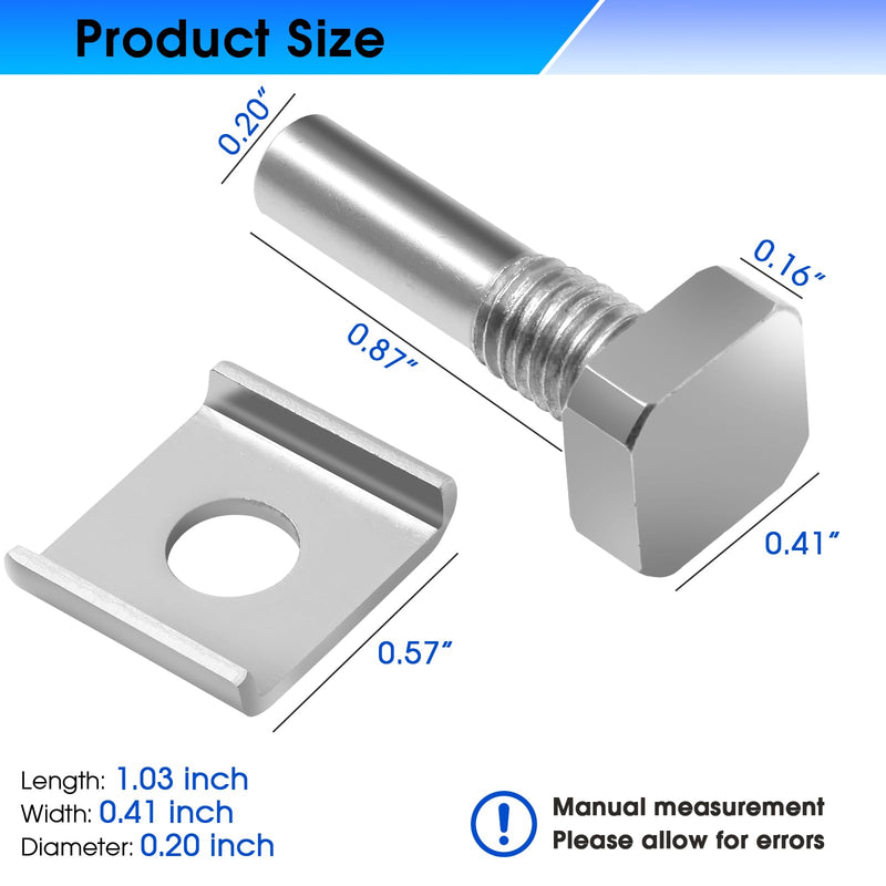 [Australia - AusPower] - ðŸðŸŽðŸðŸ‘ ð”ð©ð ð«ðšððž Shower Door Pivot pin- Stainless Steel Pivot pin Parts for Pivot Shower Doors -Shower Door Hardware Parts Contain Hex-Nut and Washer 