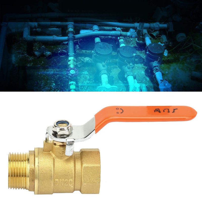 [Australia - AusPower] - 3/4'' BSPDN20 Male and Female Brass Pipe Full Port Ball Valve 