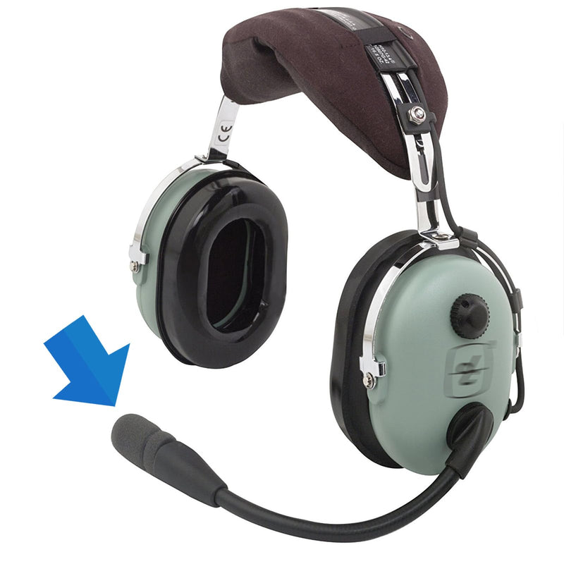 [Australia - AusPower] - LEFXMOPHY for David Clark M7A Mic Cover, M-4 / M-7 / H10 / H20 /DC PRO-X2 / PRO-2 / DC ONE-X ENC Headset Aviation Microphone Replacement Pop Filter Protector, 3pack Windscreen 