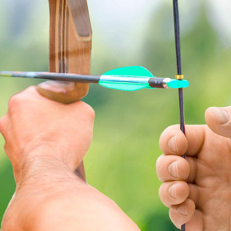 [Australia - AusPower] - Bow String Nocking Points Set – T Square Ruler with Plier for Recurve and Compound Bowstring Accessories - Brass Nocks Point Bow Tuning Kit (T-sq, Plier, 6 nocks Set) 