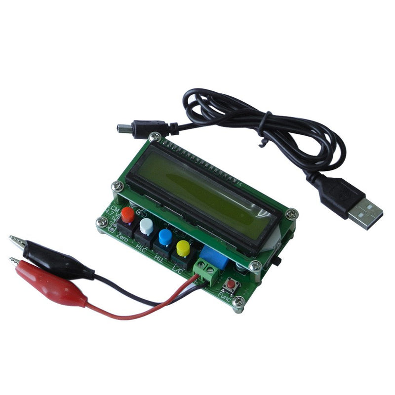[Australia - AusPower] - High Precision Inductance Meter Inductance Capacitance L/C Meter Digital Capacitor Meter LCD Capacitance Meter Tester Mini USB Interface with USB Data Cable 