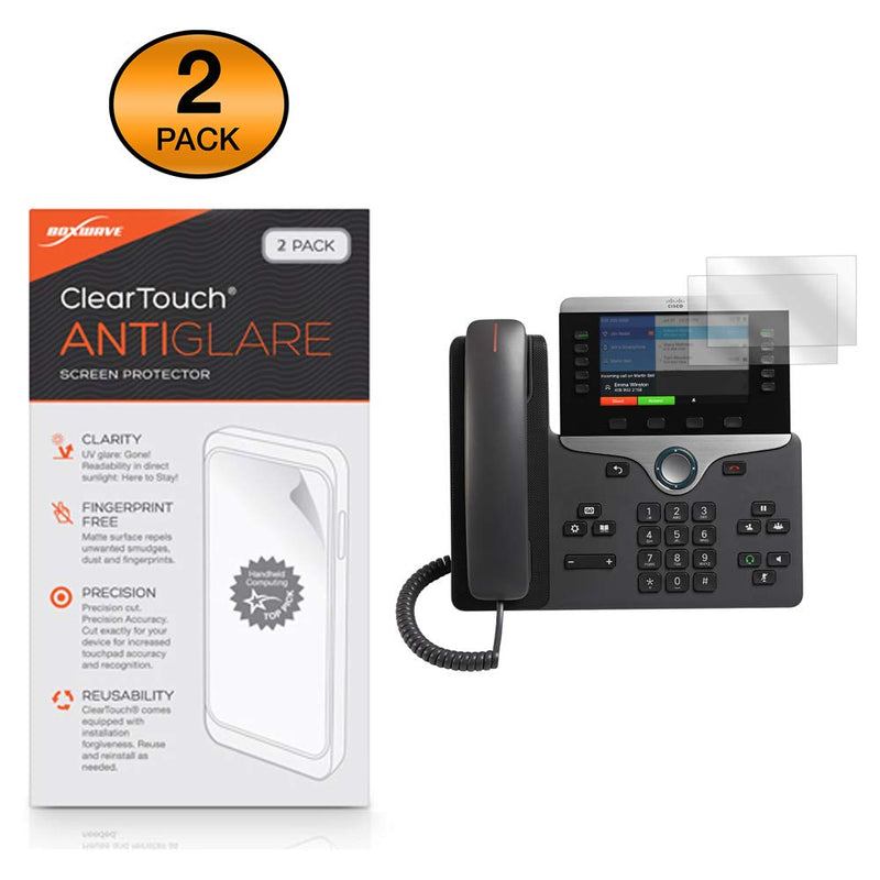 [Australia - AusPower] - Screen Protector for Cisco IP Phone 8861 (Screen Protector by BoxWave) - ClearTouch Anti-Glare (2-Pack), Anti-Fingerprint Matte Film Skin for Cisco IP Phone 8861 