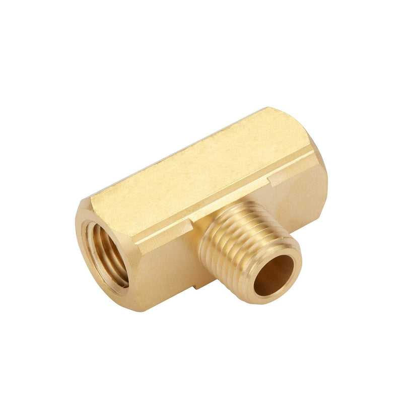 [Australia - AusPower] - Litorange 2 PCS Metals Brass Pipe Fitting Barstock Male Branch Tee T Adapter 1/4" NPT Female x 1/4" NPT Female x 1/4" NPT Male (Pack of 2) 2PCS 1/4" Tee 