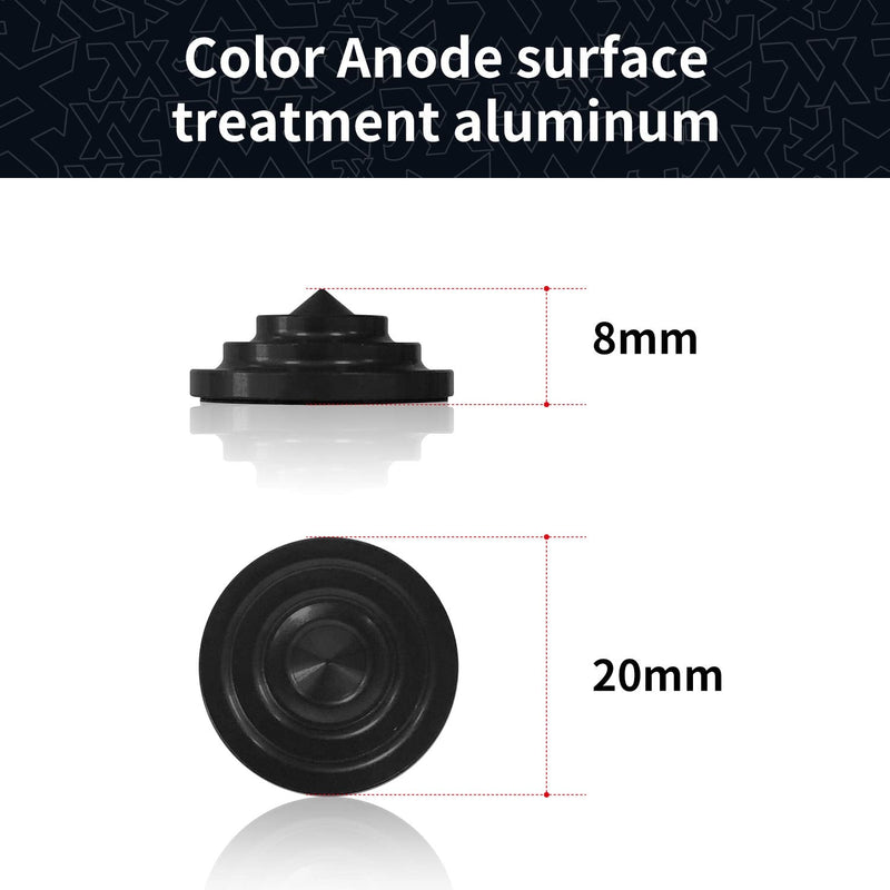 [Australia - AusPower] - XCMAN 4 Layer-Cone Studs Dia 7.87 Inch Aluminum Snowboard Stomp Pad - 9pcs 