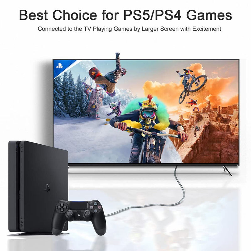 [Australia - AusPower] - HDMI Cable 4K 6 Foot, 4K 60HZ High Speed 18 Gbps HDMI 2.0 Cable,HDR, HDCP 2.2/1.4, 3D, 2160P,1080P 28AWG HDMI Cord for UHD Samsung TV,Monitor, PS4/3, Xbox One 6.6ft 