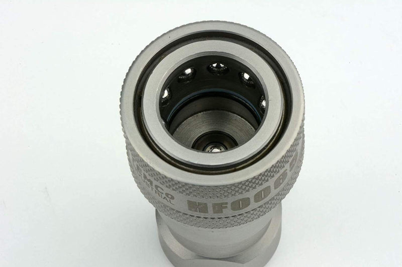 [Australia - AusPower] - TEMCo 3/8" Female NPT Thread 3/8" Body Pair Hydraulic Coupler ISO 7241B Ball Valve Quick Connect for Tractors and Ag Equipment Fits Pioneer Parker Format - HF0066 (HF0064 + HF0065) 